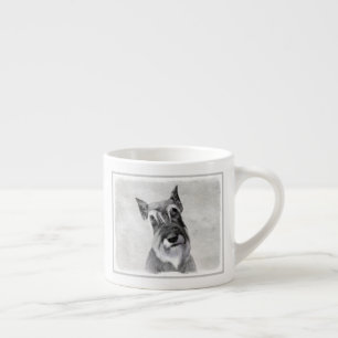 Xícara De Espresso Pintura de Schnauzer (Giant) - Arte Canina