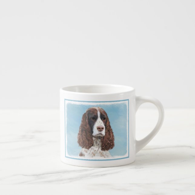 Xícara De Espresso Pintura em espanhol em inglês (Direita)