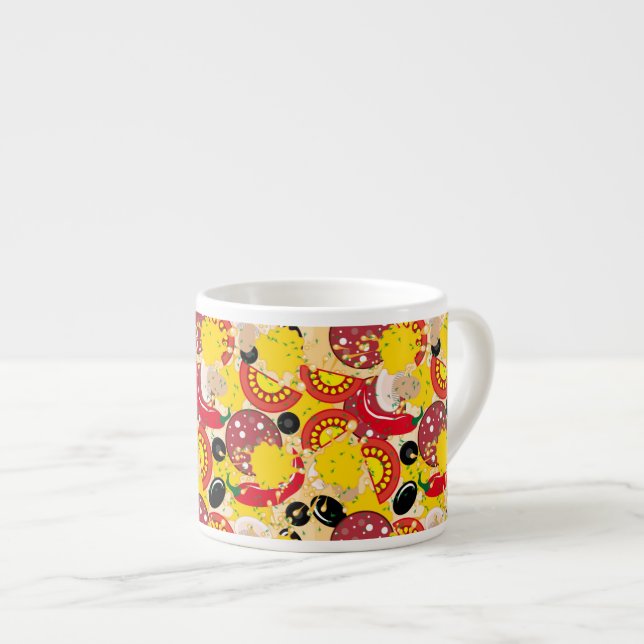 Xícara De Espresso Pizza (Frente Esquerda)