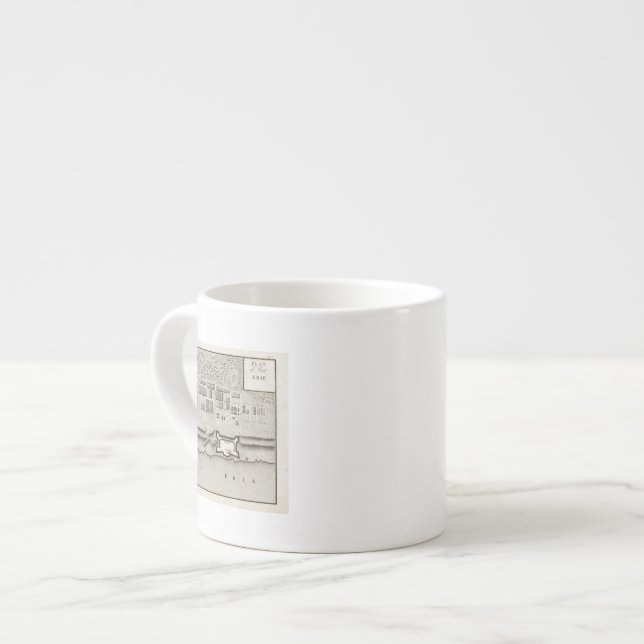 Xícara De Espresso Plano de Fort Erie (Frente Esquerda)