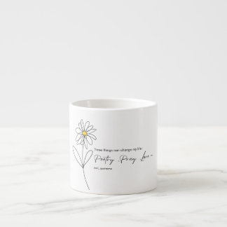 Xícara De Espresso Poetry Daisy Flower Mug