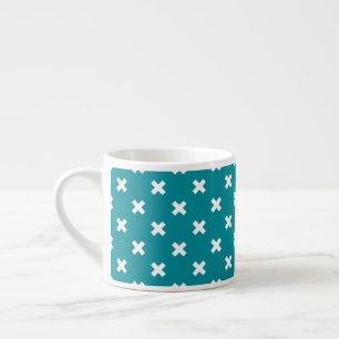 Xícara De Espresso Pontos de cruz brancos sobre a pele