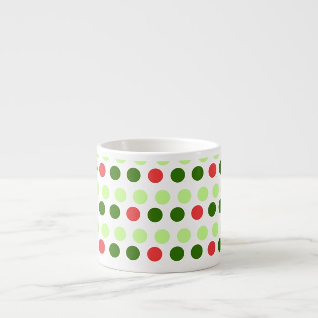Xícara De Espresso Pontos de Festa Alegre (Frente)