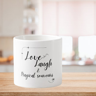 Xícara De Espresso Positividade amor White Specialty Mug