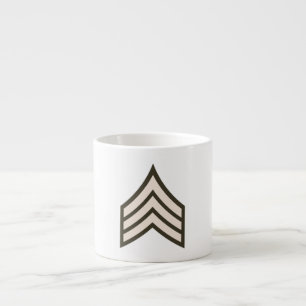 Xícara De Espresso posto de Sargento do Exército