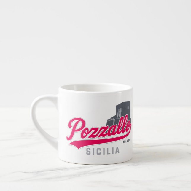 Xícara De Espresso Pozzallo Sicília Torre Cabrera  (Pozzallo Sicilia Torre Cabrera Espresso Cup )