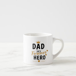 Xícara De Espresso Presente com Nome Personalizado para o Pai