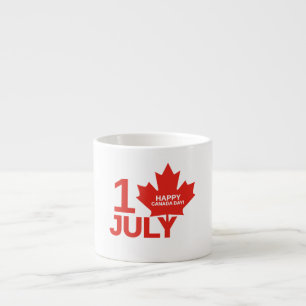 Xícara De Espresso Presente de Celebração do Dia 1 de Julho do Maple