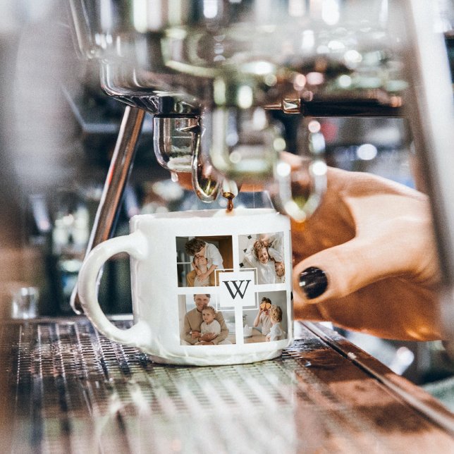 Xícara De Espresso Presente de Pai de Fotografia dos Pais de Colagem  (Criador carregado)