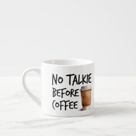 Xícara De Espresso Presente engraçado para amante de café Sem Convers