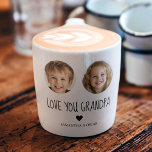 Xícara De Espresso Presente personalizado do vovô | Face do neto pers<br><div class="desc">Vovô delicioso com um presente de um tipo! Esta caneca espresso personalizada mostra o rosto adorável de seu querido neto, criando uma saquê animadora para o café ou o chá. Perfeito para o Dia do Pai, aniversários, ou só porque, esta caneca personalizada trará um sorriso para o rosto com cada...</div>