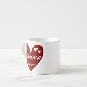 Xícara De Espresso Presentes da gama do coração vermelho os melhore