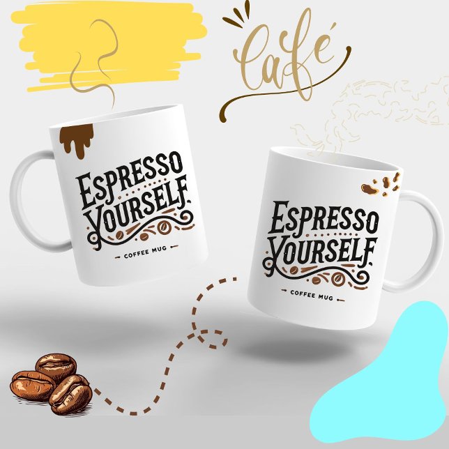 Xícara De Espresso Presse Yourso Moderno do Café ☕ Presente (Criador carregado)