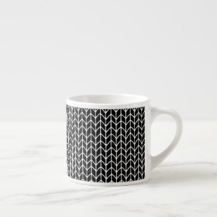 Xícara de espresso PRETA DE TRICÔ