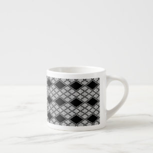 Xícara de Espresso PRETO ARGYLE TRICÔ