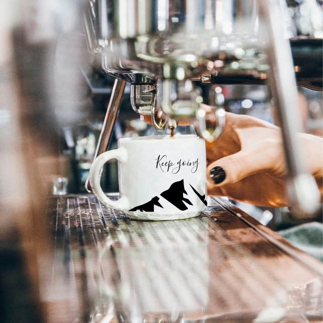 Xícara De Espresso Preto Moderno Fica Simples (Criador carregado)