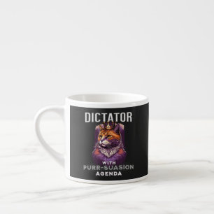 Xícara De Espresso Previsão de Gato Engraçada da Agenda de Compras