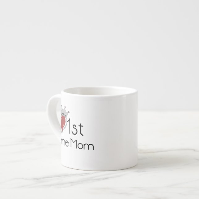 Xícara De Espresso Princesa Coração 11rua, Mamãe Presente (Frente Esquerda)