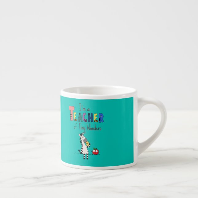 Xícara De Espresso Professor Zebra Fofo  (Direita)