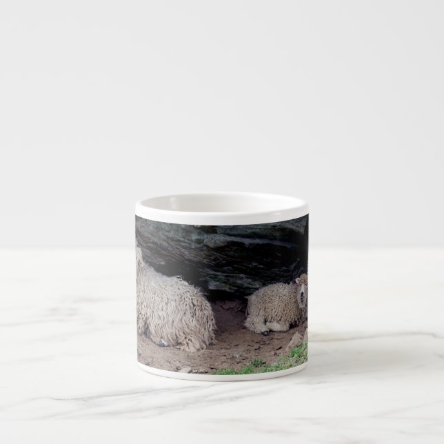 Xícara De Espresso Protecção longa sul da família dos carneiros de (Frente)