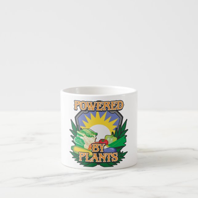 Xícara De Espresso Psto por plantas (Frente)