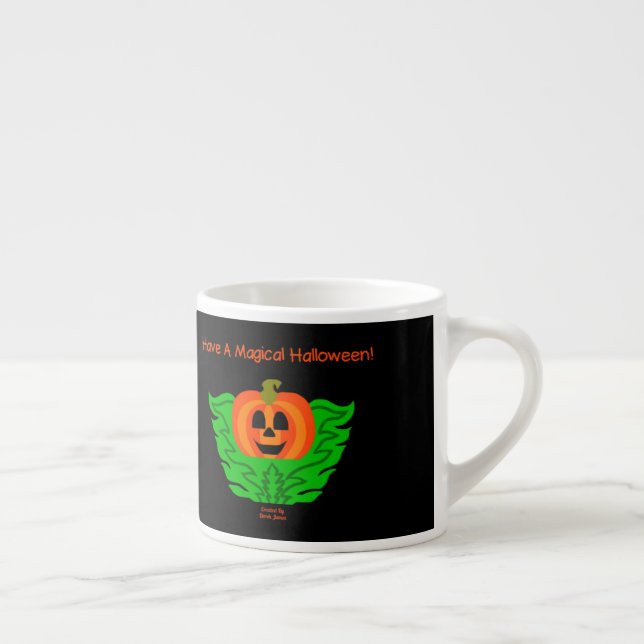 Xícara De Espresso Pumpkin Espresso Mug Mágico de Halloween (Direita)