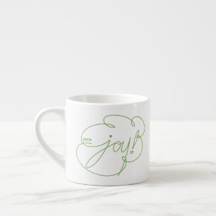 Xícara De Espresso pura JOY - Nuvens Negras - Edição de Natal Verde -