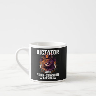 Xícara De Espresso Pursursion Agenda Funny Bossy Cat