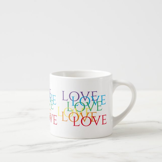 Xícara De Espresso RAINBOW AMOR Taça Espresso (Direita)