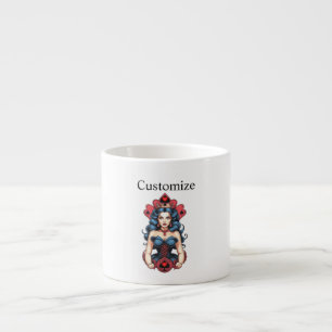 Xícara De Espresso Rainha de Espadas Trovão_Cove