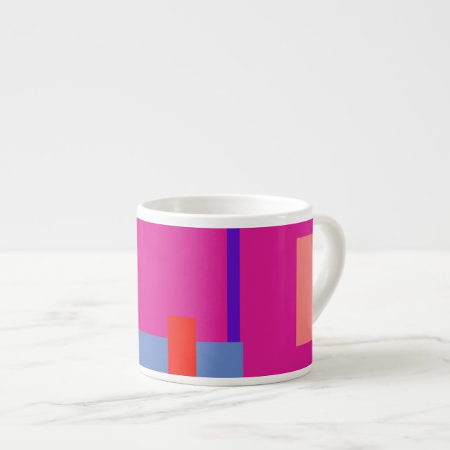 Xícara De Espresso Razzle brilha cor-de-rosa (Frente Esquerda)