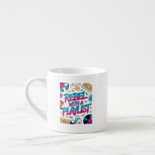 Xícara De Espresso Rebelde Com Uma Playlist – Amante Da Música Retro