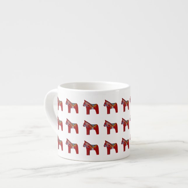 Xícara De Espresso Red Dala Horse Espresso Cup (Frente Esquerda)