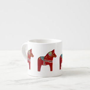 Xícara De Espresso Red Dala Horse Espresso Cup
