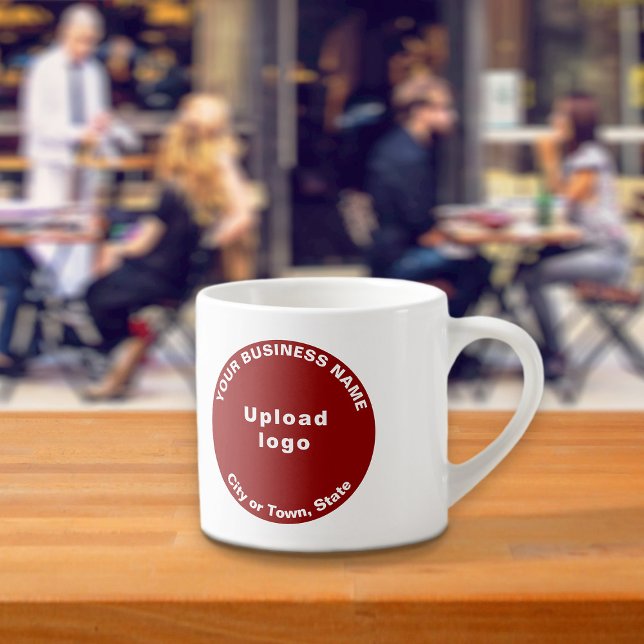 Xícara De Espresso Red Round Business Marca em Espresso Mug (Criador carregado)