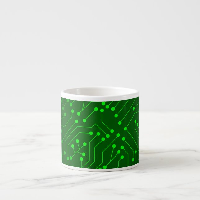 Xícara De Espresso Refrigere o design verde do conselho de circuito (Frente)