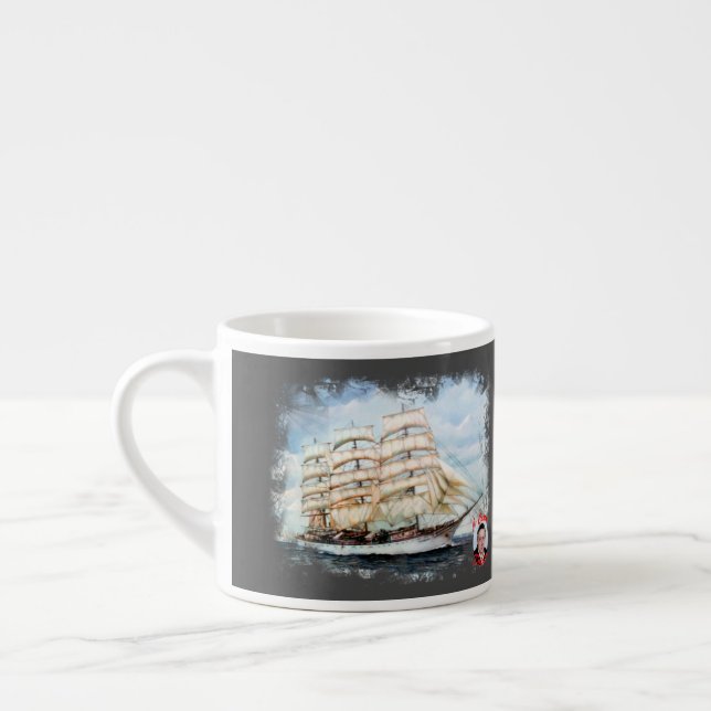 Xícara De Espresso Regata Cutty Sark (Esquerda)