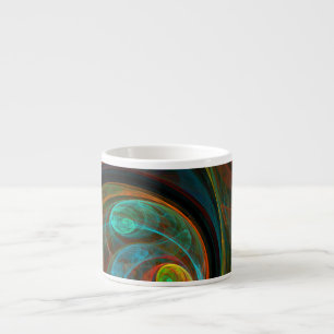 Xícara De Espresso Renascimento de Espresso Mug de Abstrato Azul