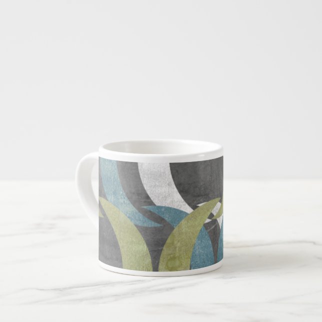 Xícara De Espresso Repetição Geométrica I (Frente Esquerda)