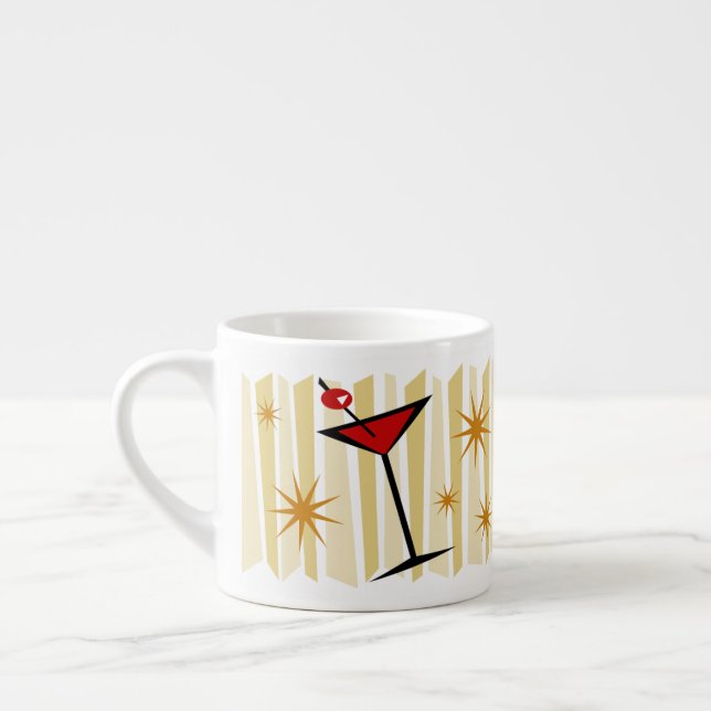 Xícara De Espresso Retro Martini (Esquerda)
