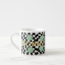 Retro Verificado e Relâmpago Bolts Nome Kid Mug