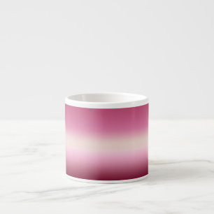 Xícara De Espresso Romântica Cor de Rosa e Bonito Sombreado de Creme 