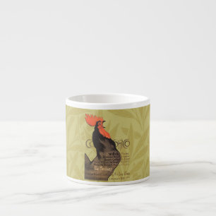 Xícara De Espresso Rooster Steinlen Cocorico Arte Francesa