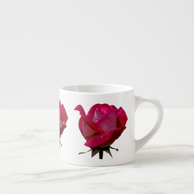 Xícara De Espresso rosas vermelhas grandes Thunder_Cove alguma cor (Direita)