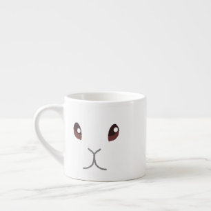 Xícara De Espresso Rosto de Bunny