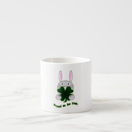 Xícara De Espresso Rua. Patricks Bunny Orgulha ser irlandês Shamrock