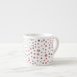 Xícara De Espresso Ruby Confetti Watercolor Dots Espresso Mug