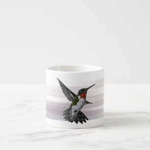 Xícara De Espresso Ruby Throated Hummingbird