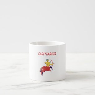 Xícara De Espresso Sagitário Rosa, zodíaco, signo do zodíaco