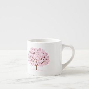 Xícara De Espresso Sakura Tree in Cheio Bloom - Elegante Primavera De
